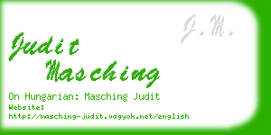 judit masching business card